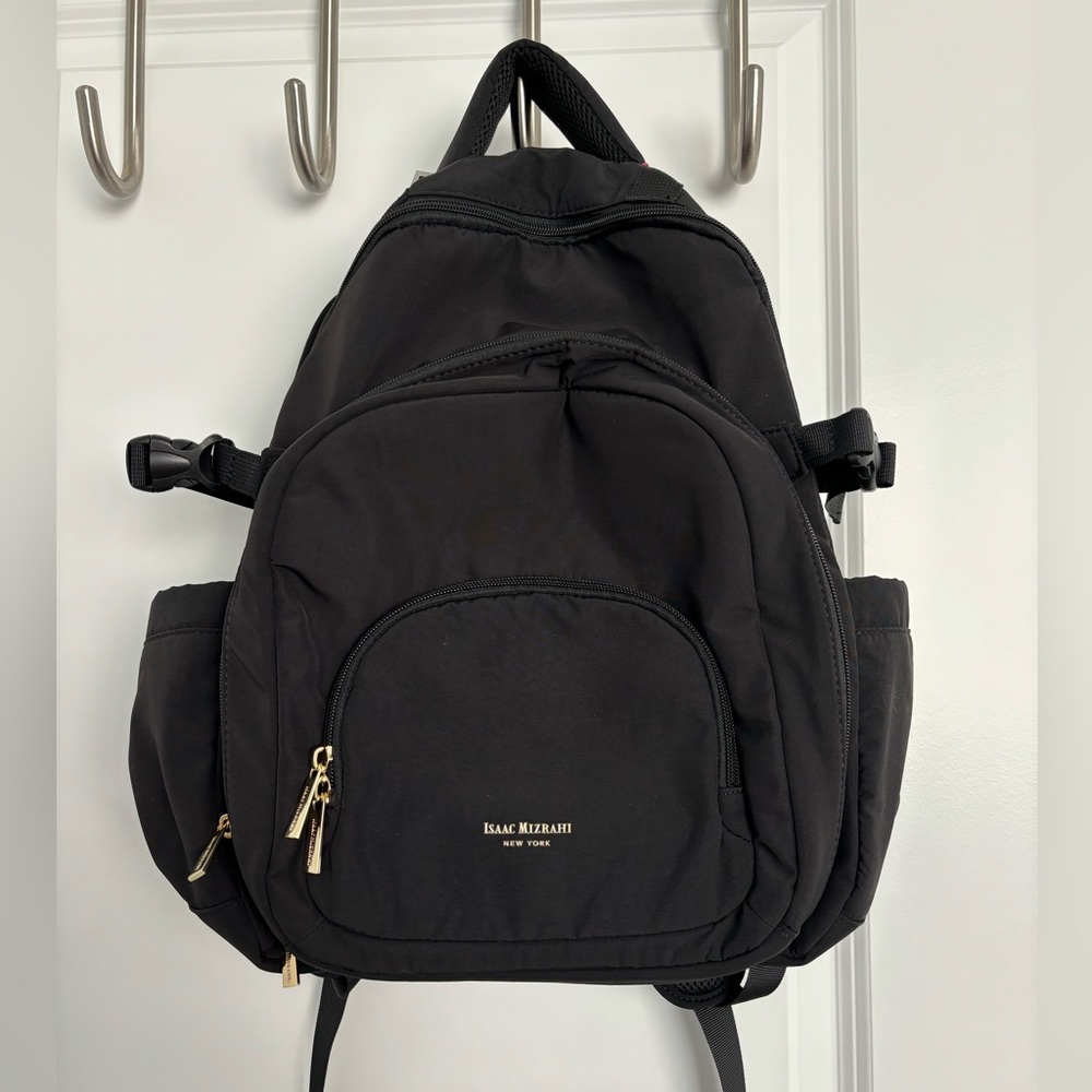 NWT Isaac Mizrahi Backpack with Insulated Pocket - Black as seen on TikTok